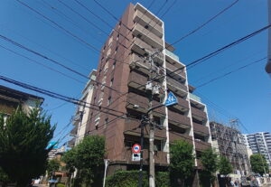 イニシア田端の大規模修繕工事 施工後のマンション外観